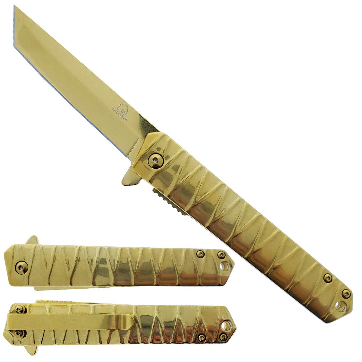 Amazon.com : Falcon Tanto Style Folding Pocket Knife 3 Inch 440